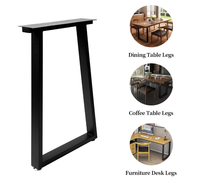 Pieds de table carrés en fer robustes Sondoly, design moderne, fabriqués au Guangdong, pieds de meubles DIY pour tables à manger et tables basses