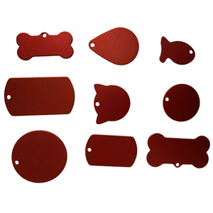 Etiqueta de identificación de mascota en forma de círculo, etiquetas de nombre de perro de <span class=keywords><strong>metal</strong></span> de aluminio - Product Image 3