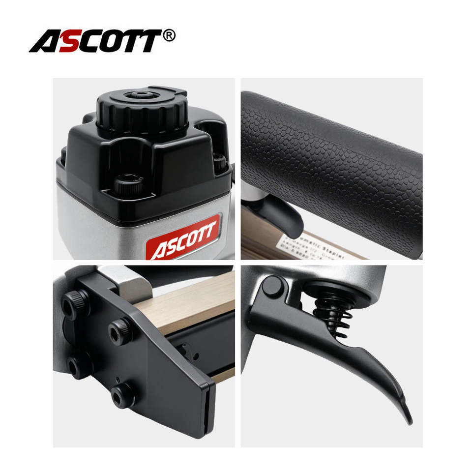 Stapling Graphics ASCOTT 8016 Industrial Pneumatic Stapler 21GA Fine Wire Air Staple Gun ...