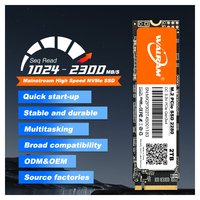 SSD Internal NVMe PCIe M.2 2280 128GB-2TB PCIe3.0 dengan Kecepatan Baca 1000-2300MB/s & Kecepatan Tulis 800-2000MB/s Cangkang Paduan Aluminium