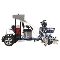 Tricycle électrique Ride-on Gas Line Striper Airless Pulvérisateur de peinture Route Ligne de peinture Booster Piéton Machine de marquage routier