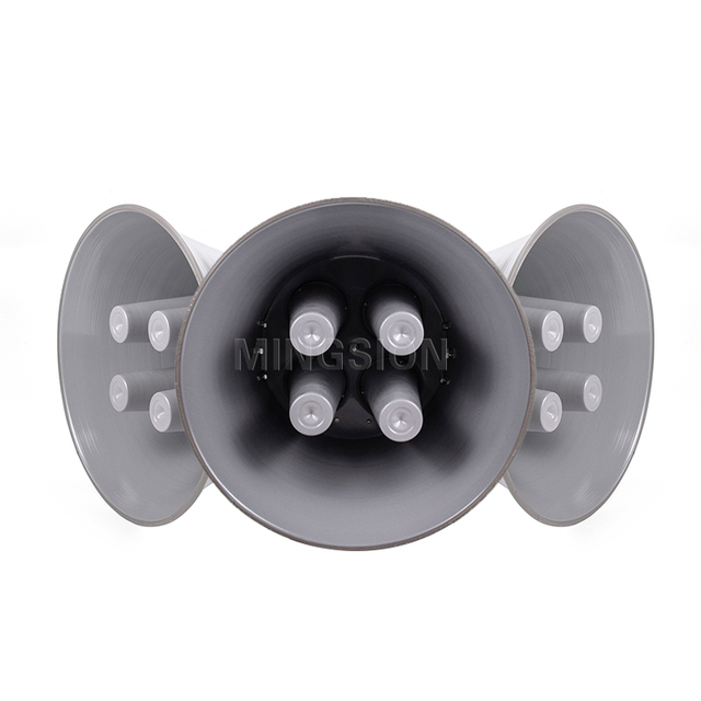 2 Electronic Siren Horn Speaker 8ohm 100V Four Drivers for Mass Notification Early Warning System IP TCP Compatible Alarm System