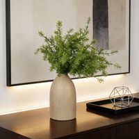 Plantes de table de 50 cm, fausses feuilles de romarin, décoration intérieure moderne pour la maison, le bureau, l'hôtel, paysage, plante artificielle en feuilles de romarin