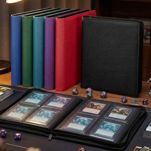 FX Prêt à expédier : Classeur Toploader 4 pochettes, 128 pochettes, Album de cartes à chargement latéral avec fermeture éclair pour cartes TCG et sportives, Faible MOQ, Logo personnalisé - Product Image 5