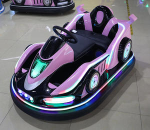 Voiture électrique pour enfants d'intérieur avec lumières LED, musique, télécommande, équipement de jeu sûr et souple, voiture tamponneuse - Product Image 5