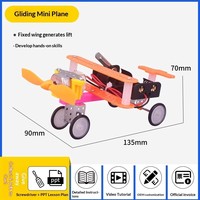 Kit de Modélisation d'Avion en Bois STEM DIY, Expérience Scientifique, Jouet Éducatif, Ensemble de Construction Physique, Alimenté par Batterie, Multifonctionnel pour Enfants