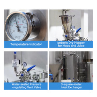 Cuve de Fermentation Agricole KIMLONG 50L en Acier Inoxydable avec Pompe, Moteur, Réservoir sous Pression et Roulement – Équipement de Brassage pour Brasserie Artisanale (Température)