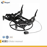 REGAL 4181S Planeur manuel en métal avec mécanisme inclinable pivotant Pièces de cadre de meuble Pièces de mécanisme de chaise pivotante Fer moderne