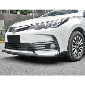 Para Toyota Corolla 2017-2018, Kit de carrocería con difusor y divisor de labio para parachoques delantero, negro brillante, pieza de modificación y protector de parachoques - Product Image 3