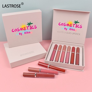 Cosméticos al por Mayor de Alta Pigmentación, Lápiz Labial Líquido Mate Impermeable, Juego de 6 Lápices Labiales, Juego de Lápices Labiales de Regalo, Cajas de Maquillaje, Cosméticos - Product Image 5