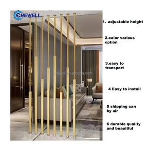 <span class=keywords><strong>Cloison</strong></span> de chambre d'hôtel moderne réglable <span class=keywords><strong>Cloison</strong></span> décorative <span class=keywords><strong>en</strong></span> métal <span class=keywords><strong>amovible</strong></span> d'intérieur Design de luxe pour bureau à domicile - Product Image 1