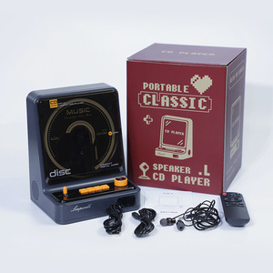 Lecteur CD vertical de bureau, écran LCD, lumière d'ambiance colorée, haut-parleur HiFi intégré, radio FM, lecture USB, idéal pour la maison, directement de l'usine - Product Image 2