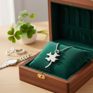จี้รูปใบโคลเวอร์สี่แฉกขนาดเล็ก 20x15 มม. ดีไซน์สวยงาม - Product Image 3