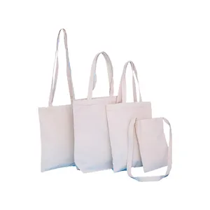 Hot bán sinh thái thân thiện tái sử dụng màu sắc tự nhiên 100% cotton canvas shopping Tote Bag với tùy chỉnh in thiết kế logo