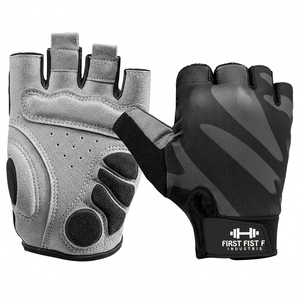 Guantes de ciclismo con diseño personalizado, manoplas acolchadas de GEL para dedo corto, para ciclismo de carretera al aire libre - Product Image 1