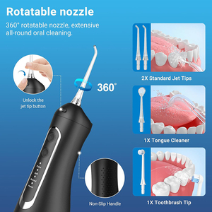 Appareil de nettoyage buccal électrique portable sans fil, étanche, à 4 modes, irrigateur dentaire pour le soin des dents - Product Image 2