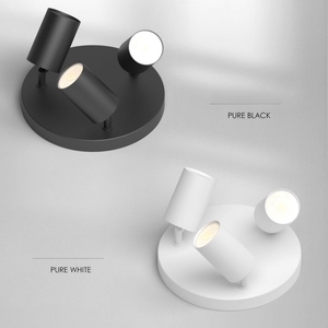 Modern White Black Aluminum <b>Surface</b> <b>Mounted</b> Adjustable Multi-Angle Rotation <b>LED</b> Spotlights 3-<b>Light</b> Ceiling Fixture IP44 - Product Image 2