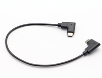 Cable de Extensión USB C Macho a Macho de 90 Grados con Blindaje Trenzado, Longitud Personalizada (20cm-3m), Revestimiento de PVC, Certificado CE ROHS