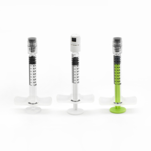 Seringue en verre longue vide de 1 <span class=keywords><strong>cc</strong></span> (1 ml) pour acide hyaluronique avec capuchon OVS blanc - Product Image 3