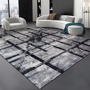 Alfombra Moderna de Gran Tamaño, Diseño <span class=keywords><strong>Oriental</strong></span>, Antideslizante, Resistente a las Manchas, de Poliéster, Acabado de Terciopelo Cristal - Product Image 2