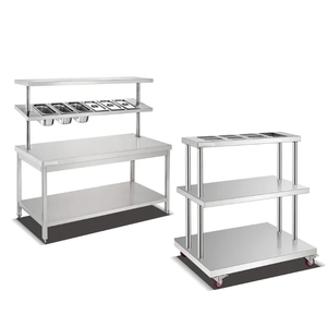 Tavolo <span class=keywords><strong>da</strong></span> <span class=keywords><strong>Cucina</strong></span> in Acciaio Inox 304 Spessore 1,0mm Banco di Preparazione Alimenti con Ripiano Inferiore Attrezzatura <span class=keywords><strong>da</strong></span> <span class=keywords><strong>Cucina</strong></span> Diretta dalla <span class=keywords><strong>Fabbrica</strong></span> - Product Image 4
