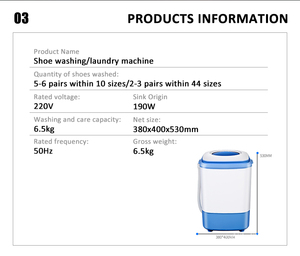 Mini Lavadora de Zapatos Automática Portátil, Venta al por Mayor de Fábrica, Lavadora de Zapatos Semiautomática en Oferta - Product Image 3