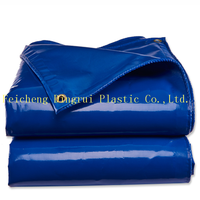 100% bâche de tissu de tente résistante à la chaleur imperméable à l'eau bâche en toile de poly coton enduite de PVC