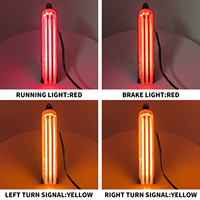 Feux de freinage et de clignotants LED pour sacoches de moto Harley Touring Street Glide Road Glide Road King en plastique ABS 2014 et versions ultérieures