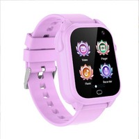 Jam tangan pintar anak pemutar MP3, arloji pintar Pedometer kamera Gaming dengan 26 game untuk anak perempuan