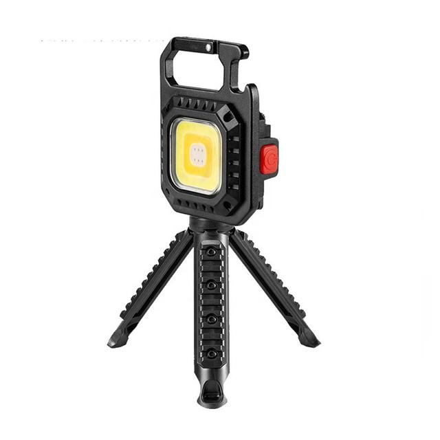 Strong Light Keychain Flashlight Charging Home Magnetic Emergency Light Outdoor Portable Mini Work Light Torch