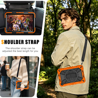 Funda Triple Protección Antigolpes para Tablet Redmi Pad 2 de 9.7 Pulgadas con Correa de Mano Giratoria de 360 Grados, Soporte y Correa para Hombro