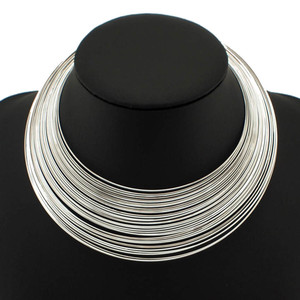 Conjunto <span class=keywords><strong>de</strong></span> Joyería India <span class=keywords><strong>de</strong></span> Moda: Collares <span class=keywords><strong>de</strong></span> Alambre Metálico, Gargantillas y Brazaletes para Mujer, Regalo para Vestido, Accesorios Nupciales - Product Image 6