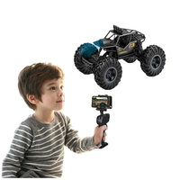 Coche RC de Alta Velocidad Jacko Toys 2.4GHz 4WD con Cámara, Coche RC de Escala 1:16 de Aleación para Escalar con Control por APP y Luces LED