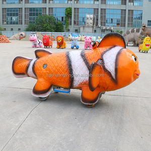 Nouvellement 24V à piles électrique Animal haut retour mouche poisson forme Scooter monter sur la voiture avec système Radar pour centre commercial - Product Image 5
