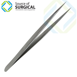 Pince à épiler chirurgicale en acier inoxydable, droite, à pointe fine, écologique, pour sourcils - Product Image 2