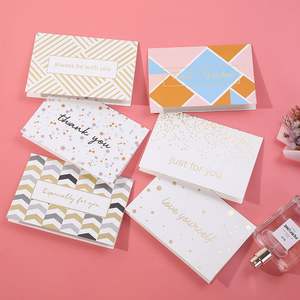 Conjunto de tarjetas de felicitación hechas a mano, surtido de impresión personalizada barata para cumpleaños y Festival, tarjetas de <span class=keywords><strong>papel</strong></span> hechas a mano - Product Image 2