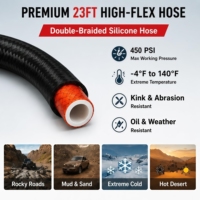 Manual Off-road Durable Air Drum Inflator Tool Heavy Duty Air Pump 7m Hose 220psi Storage for 4x4 Adventures