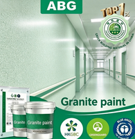 Revêtement en granit flexible à faible odeur avec effet pierre imitation, revêtement mural en granit liquide pour les nouvelles façades de bâtiments résidentiels