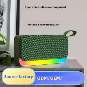 Altavoz Inalámbrico CHXDEV con Bluetooth, Portátil, con Ranura para Tarjeta TF, Puerto USB, Iluminación LED RGB, Ideal para Regalo, Altavoz de Tela para el Hogar - Product Image 5