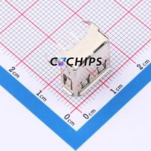 USB90-01-T1-W <b>USB</b> Connector Bent Lead Through Hole Connector Type-<b>A</b> <b>USB</b> <b>2.0</b> Female Right Angle Insert - Product Image 2