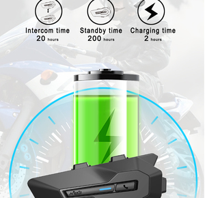 ชุดหูฟังกันน้ำ maxto X2หมวกกันน็อคอินเตอร์คอมสำหรับ<span class=keywords><strong>2</strong></span>ผู้ขับขี่รถจักรยานยนต์800เมตร - Product Image 4