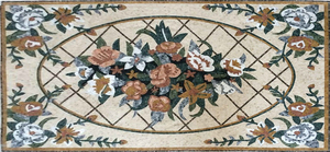 Médaillon en mosaïque <span class=keywords><strong>de</strong></span> marbre personnalisé entièrement fabriqué à la main <span class=keywords><strong>pierre</strong></span> mosaïque médaillon tapis parquet pour hôtel hall décoration <span class=keywords><strong>de</strong></span> sol - Product Image 6