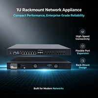 Router Gateway de Red 1U con Firewall 14900K 13900K para Funcionamiento Continuo 24x7, 12*10G X710 SFP, Compatible con Mikrotik Openwrt Proxmox ESXi