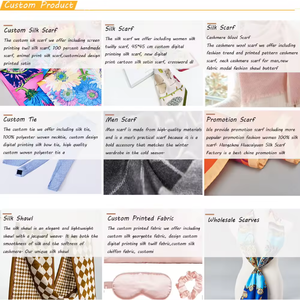 ผ้าไหมแท้100% สำหรับผู้หญิงแฟชั่นกำหนดสีเองพิมพ์ลายธรรมชาติจากอิตาลี - Product Image 3