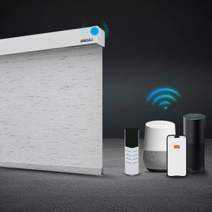 قماش ستائر كهربائية ذكية بنمط حديث ونمط أفقي من كلوريد البولي فينيل للاستخدام المنزلي والفندقي - Product Image 3