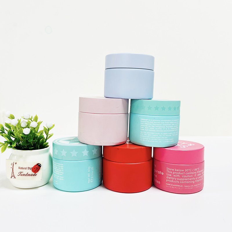 60g 2oz cosmetic packing white porcelain opal coloured facial cream glass jar with metal lid screw top lid