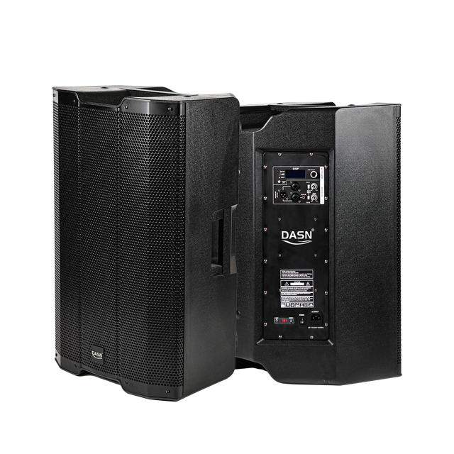 DASN DNA15DC 15 Inch 2000W PEAK DSP Professional Active Plastic Full Frequency DJ Stage Sound Home Theatre Powered PA Speaker