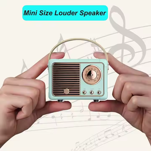 רטרו hifi סטריאו bt v5.0 רמקול נייד אלחוטי אלחוטי רמקול וינטג 2 (2.0) 5w פלסטיק 3w dc מלא טווח 50hz-20khz-20khz - Product Image 2