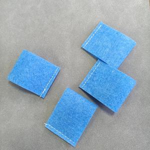 Coton filtrant non tissé aiguilleté bleu 90 g/m² pour filtration de l'air et de l'eau, lingettes absorbantes - Product Image 1