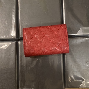 Portefeuille de luxe matelassé en cuir véritable avec rabat, petite <span class=keywords><strong>chaîne</strong></span> caviar, porte-cartes intégré <span class=keywords><strong>pour</strong></span> femme - Product Image 2